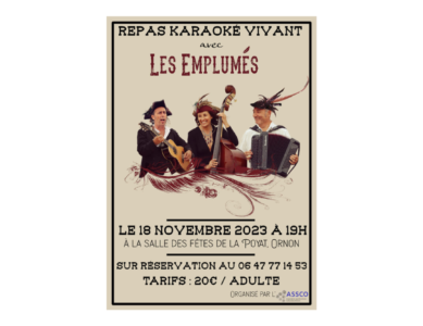 Repas Karaoké vivant – Les Emplumés