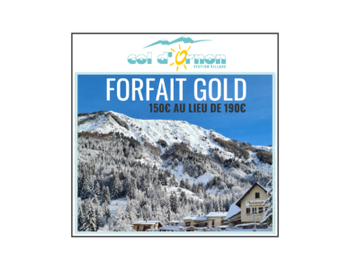 Forfait GOLD –  150€ au lieu de 190€ – Du 1er octobre au 30 novembre 2023